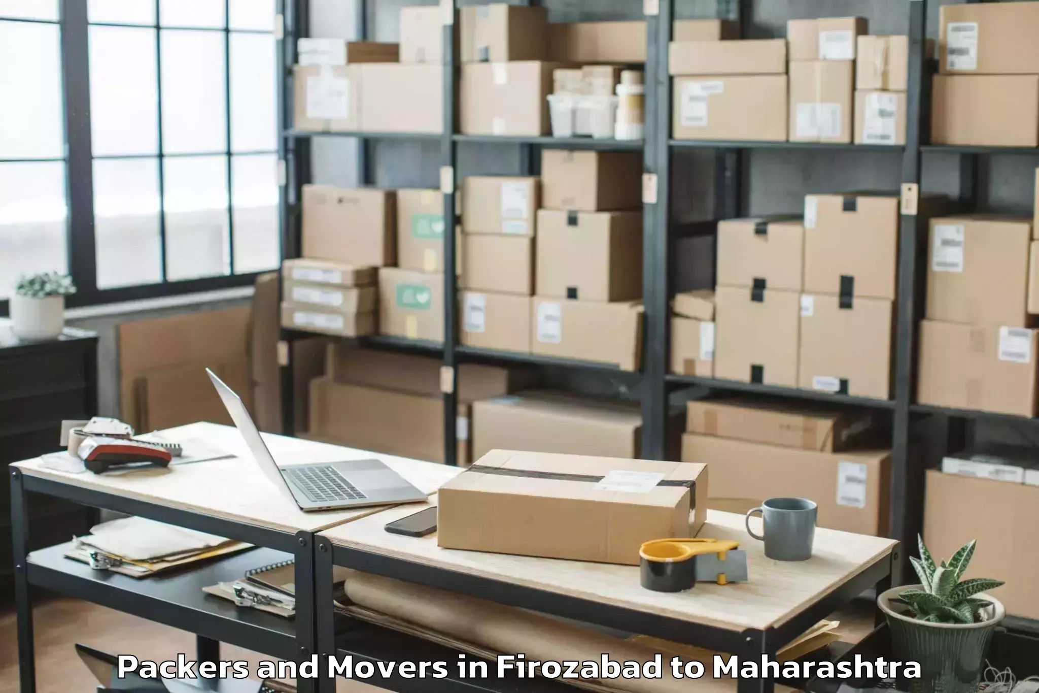 Book Firozabad to Taloda Packers And Movers Online